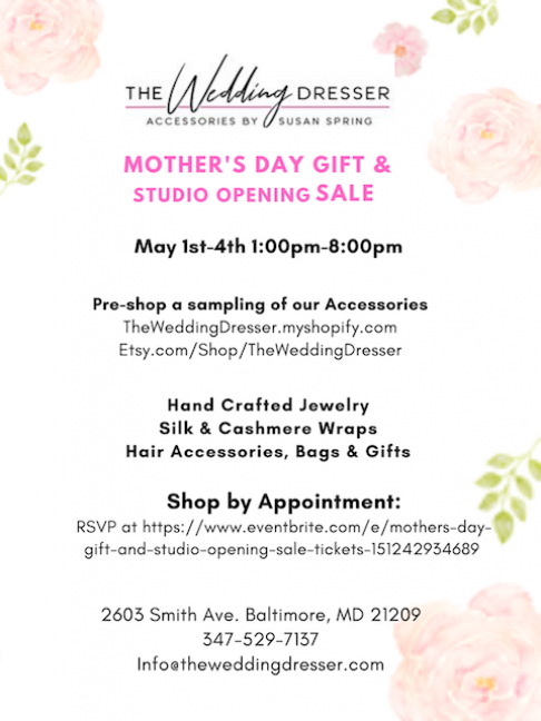 The Wedding Dresser Mother’s Day Gift & Studio Opening Sale 