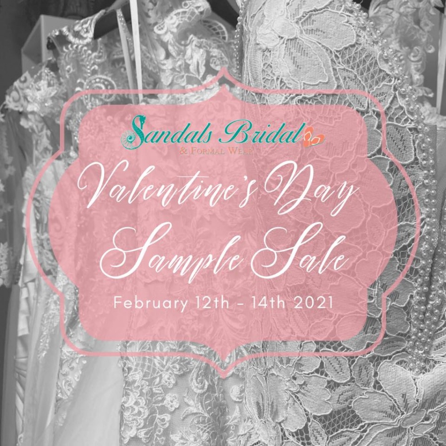 Sandals Bridal Valentine’s Day Sample Sale