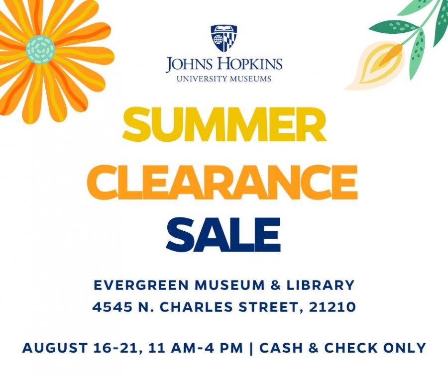 JHU Museums Summer Clearance Sale