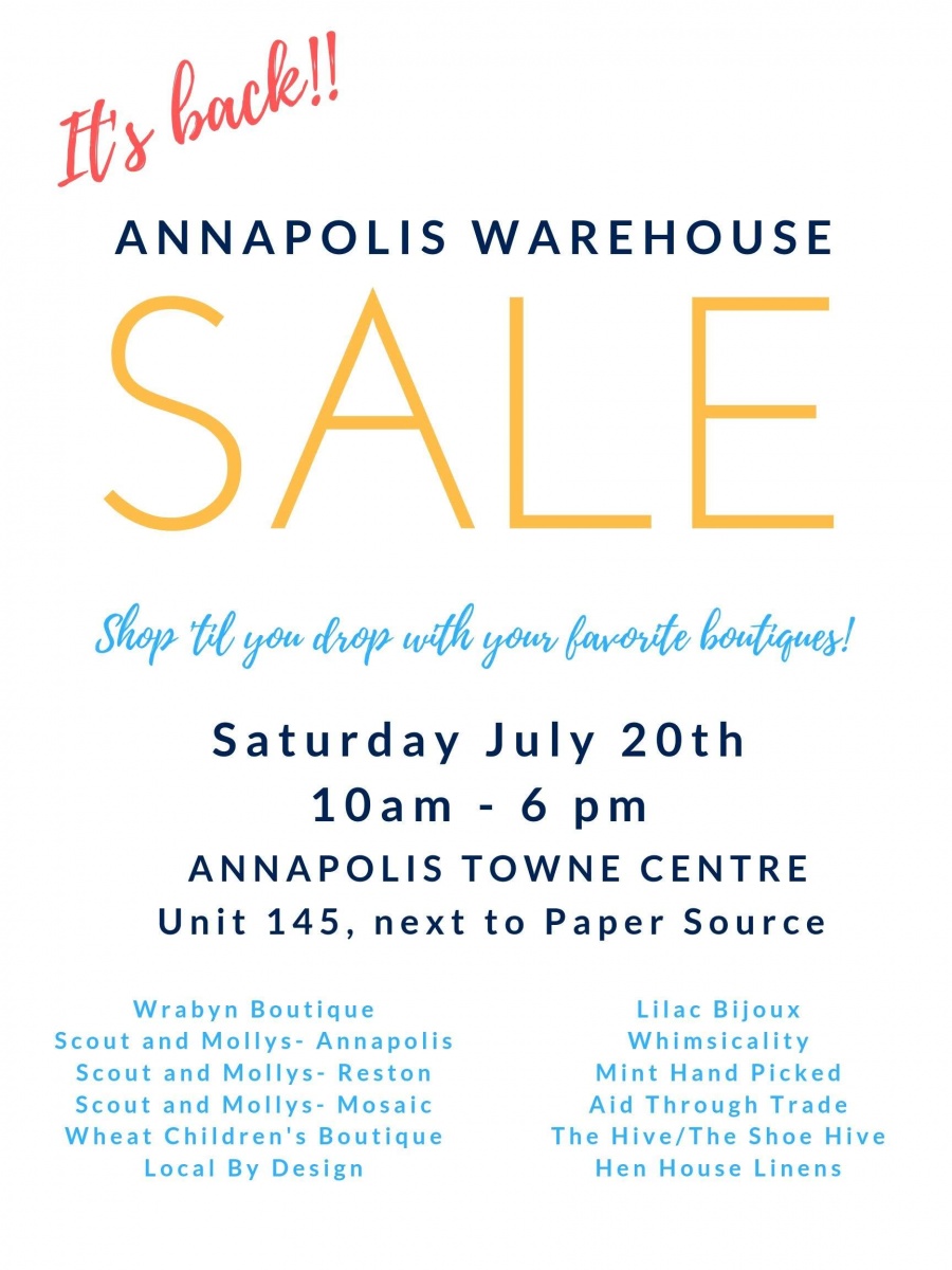 Annapolis Warehouse Sale