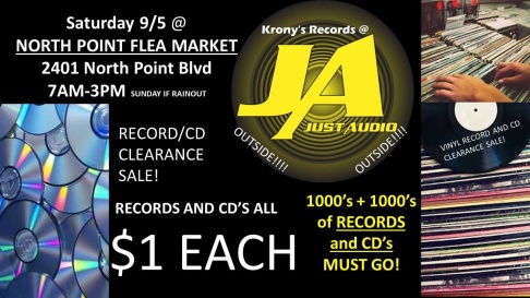 Krony's Records Final Clearance Sale