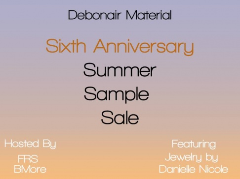 Debonair Material Summer Sample Sale